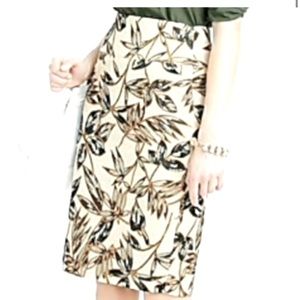 J CREW Gold Foil Skirt